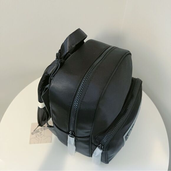 ⭕️ VERSACE JEANS Backpack Black Nylon Designer Logo - Picture 6 of 10